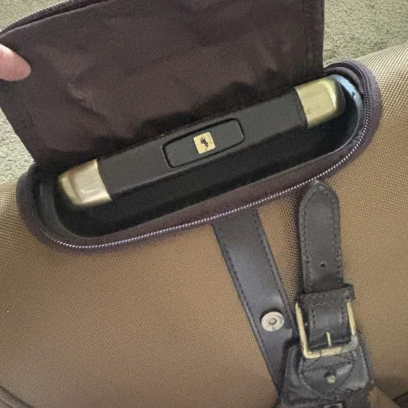 Vintage Polo Ralph Lauren Luggage Coated Canvas & Leather Duffel‎ Bag Wheeled - Picture 8 of 12